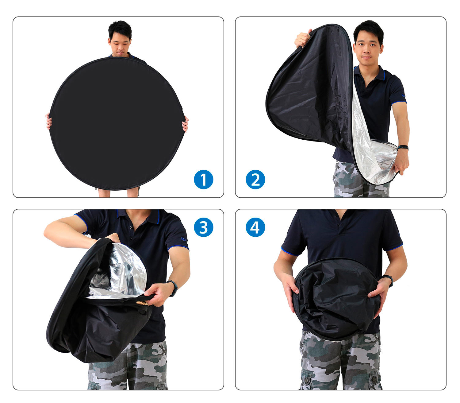 Отражатель Puluz PU5111, 60 см, 5 в 1