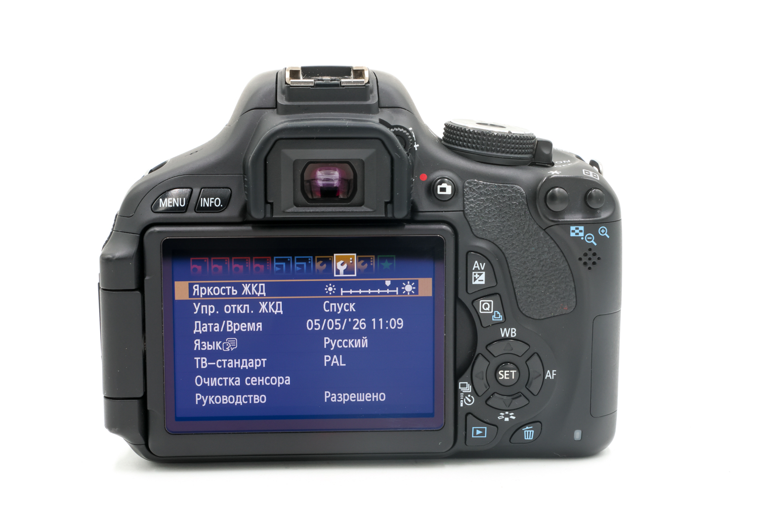 Зеркальный фотоаппарат Canon EOS 600D Body (состояние 4) (б/у)