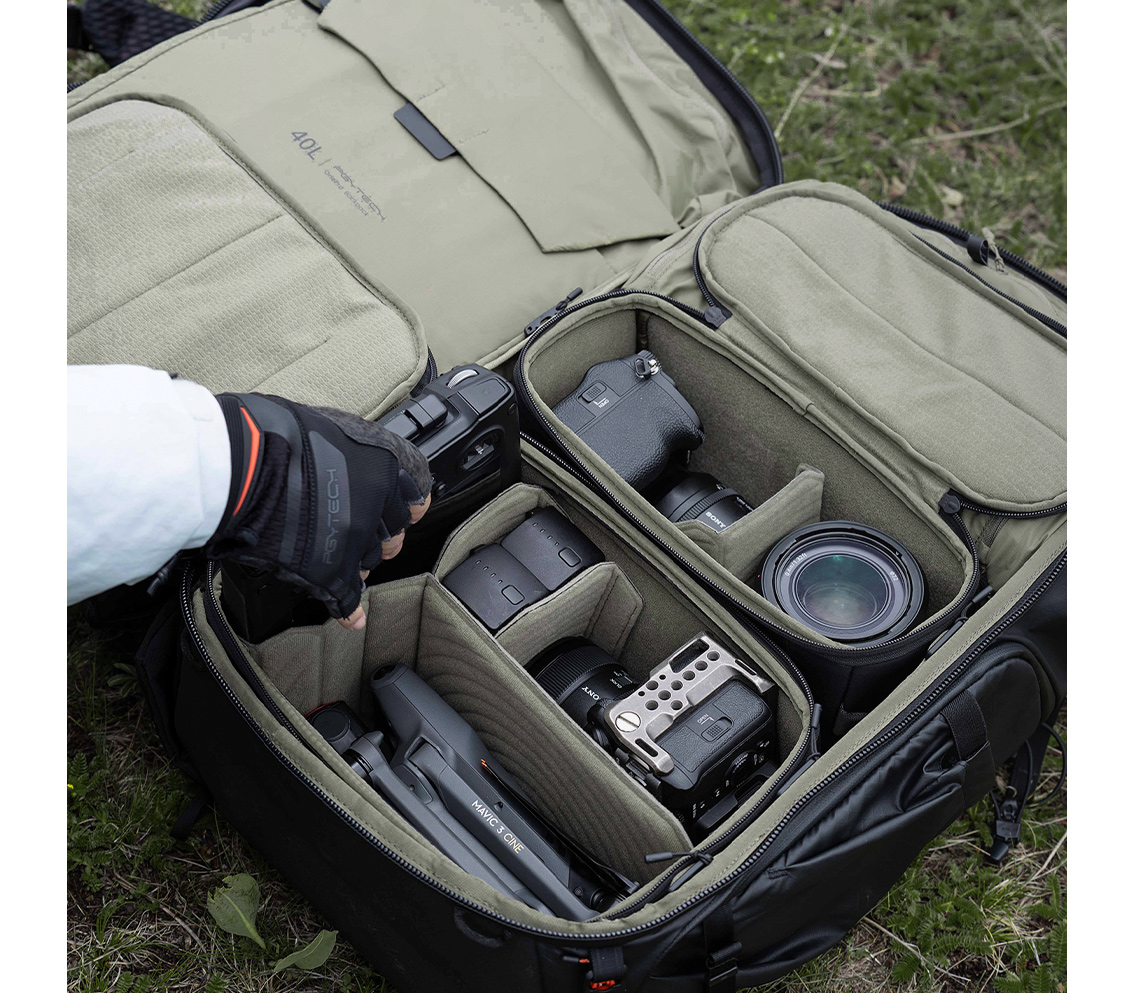 Рюкзак PGYTECH OnePro Flex 40L + Camera Insert M, цвет Space Black