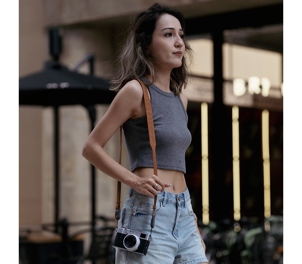 Ремень PGYTECH Camera Shoulder Strap Air Retro Style, размер L, цвет Earth Brown (уцененный)