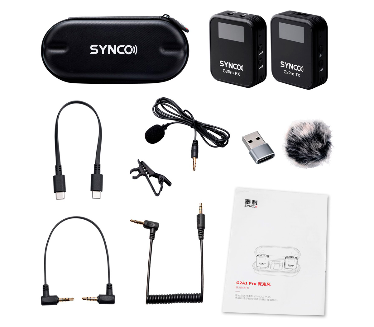 Беспроводная система Synco G2 A1 Pro, TX+RX, 2.4 ГГц, 3.5 TRS / TRRS, USB, USB-C