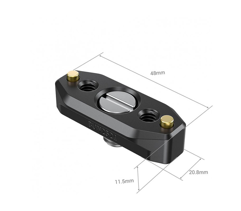 Планка НАТО SmallRig BUN2521B, на винт ARRI 3/8", длина 48 мм