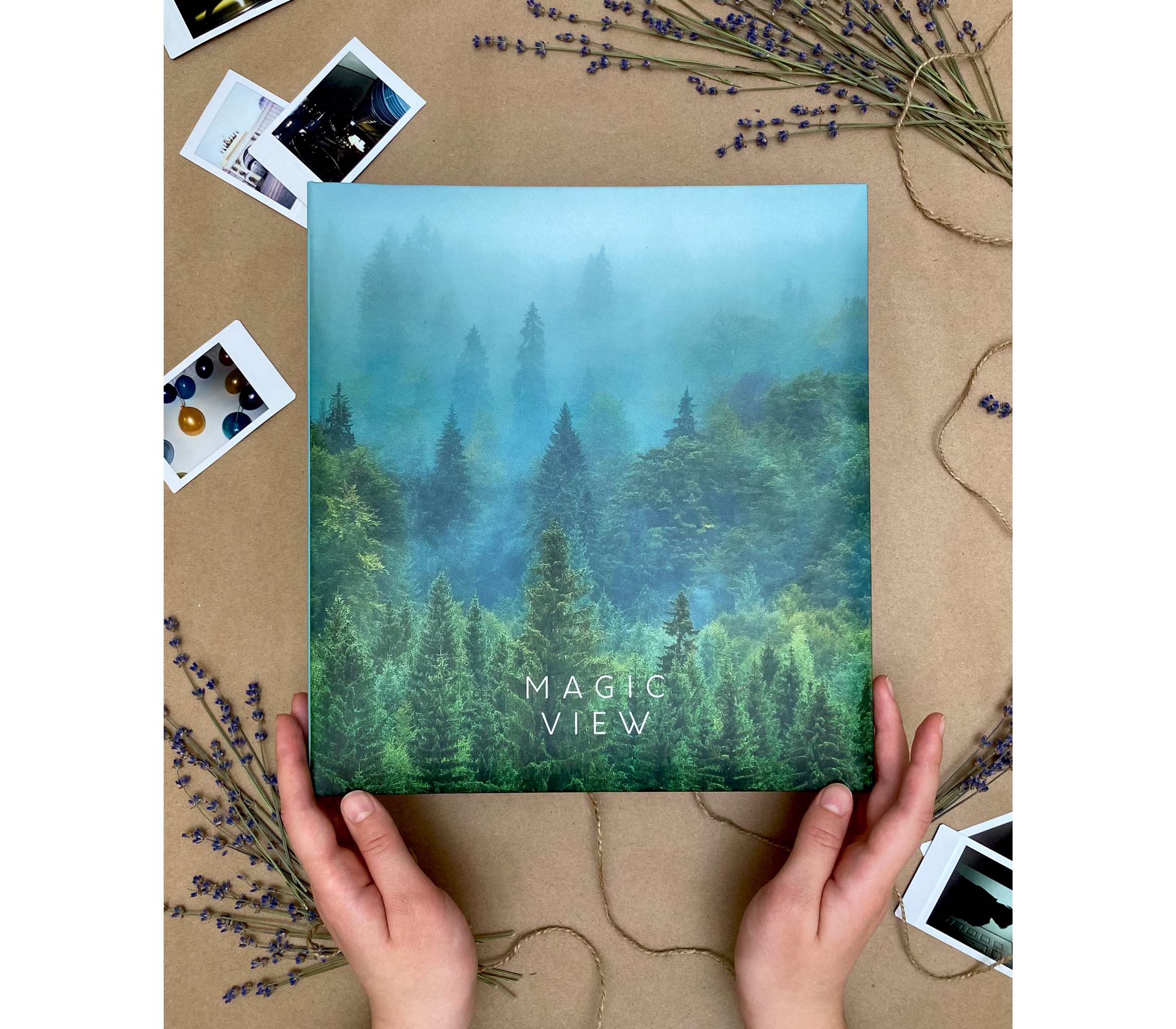 Фотоальбом Полином 50 листов 23х28 см, магнитный, Magic view - Туман