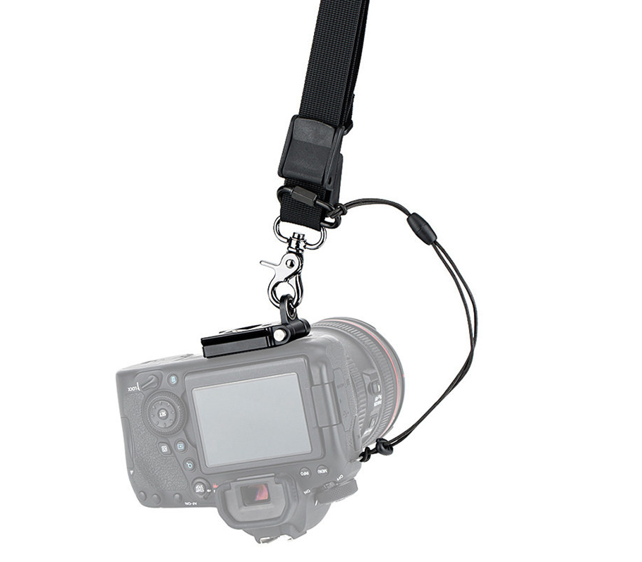 Ремень JJC NS-PRO1M, плечевой, с площадкой Arca-Swiss, микрофибра, черный