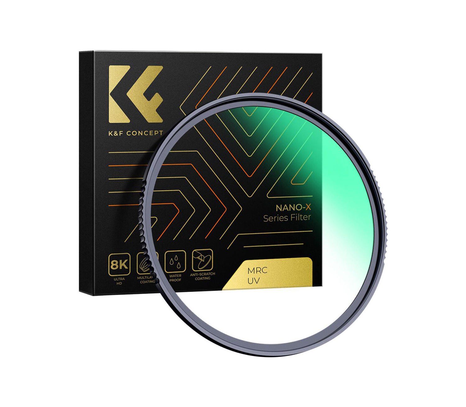 Светофильтр K&F Concept Nano-X B270 MCUV, Green Coated, 49 мм