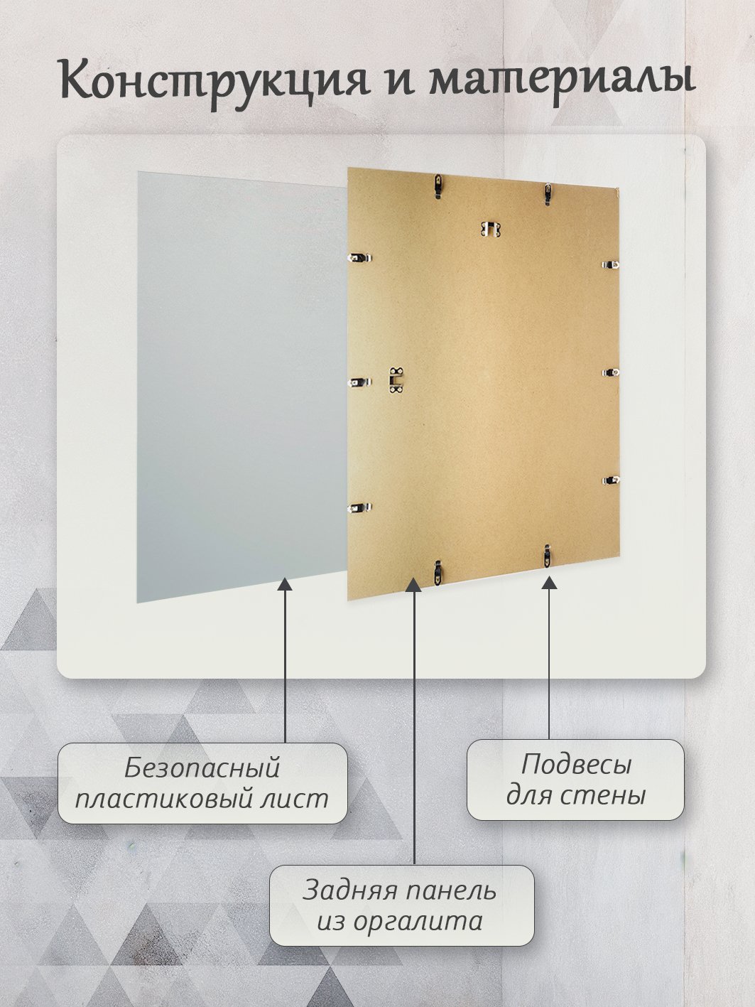 Фоторамка Fotografia 50x60 см, без багета (FFCP-1111)