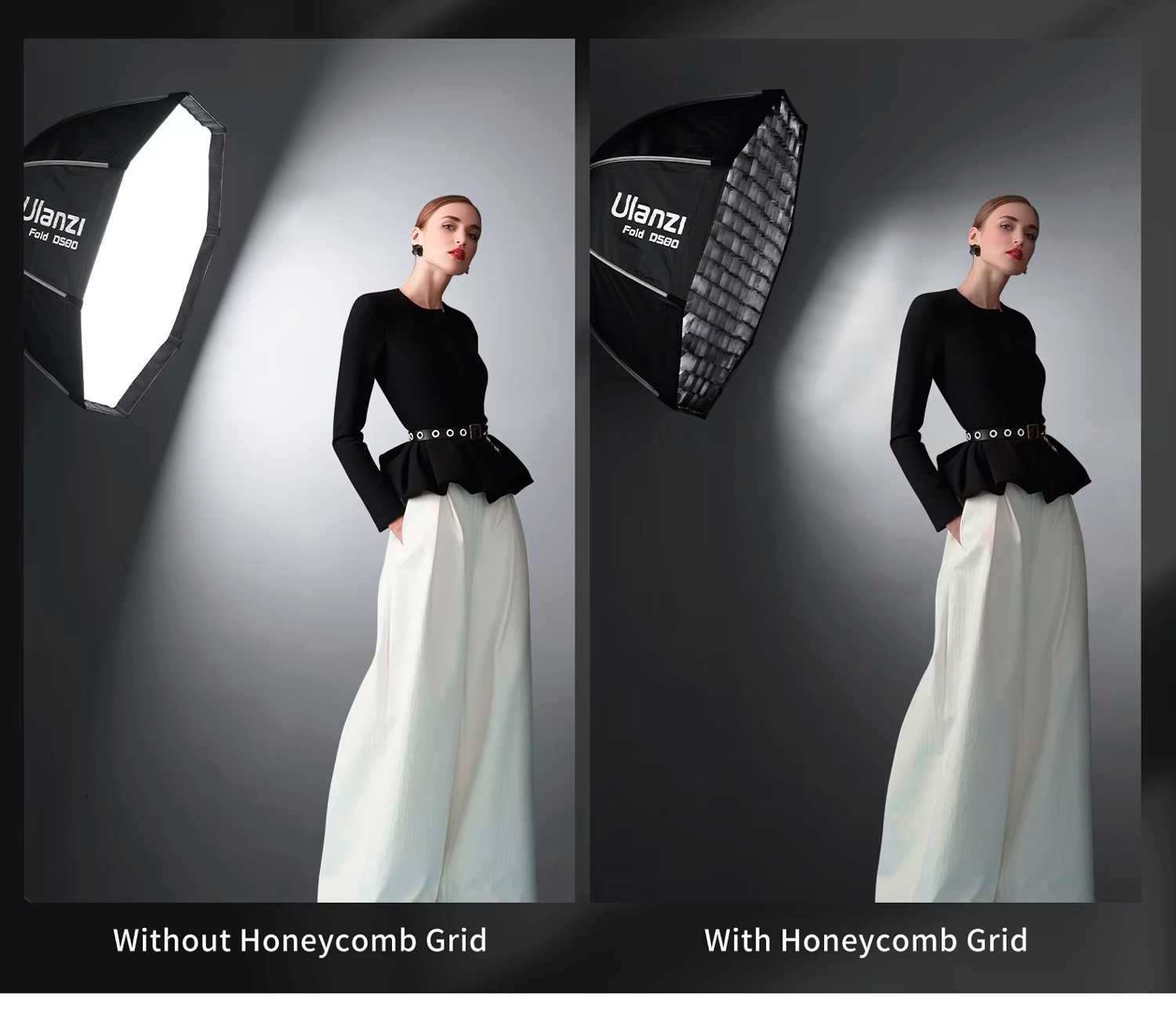 Октабокс Ulanzi LAS002-80, 80 см, быстрораскладной, с сотами, Bowens