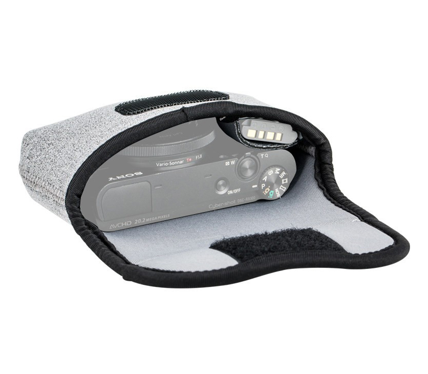 Чехол для компактной камеры JJC OC-R1BG с двумя карманами, неопрен, серый