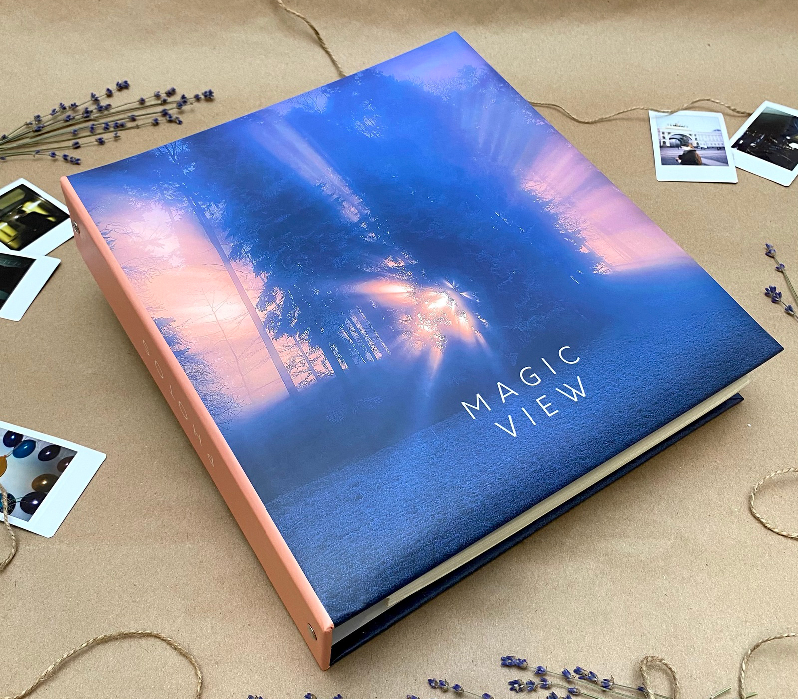 Фотоальбом Полином 50 листов 23х28 см, магнитный, "magic view" Вспышка