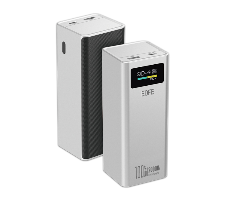 Внешний аккумулятор EOFE G203, 20 000 мАч, 100 Вт, дисплей, серый