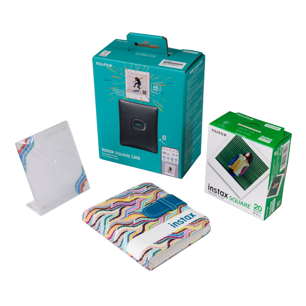 Фотопринтер Fujifilm Instax Square Link Gift Box - Midnight Green