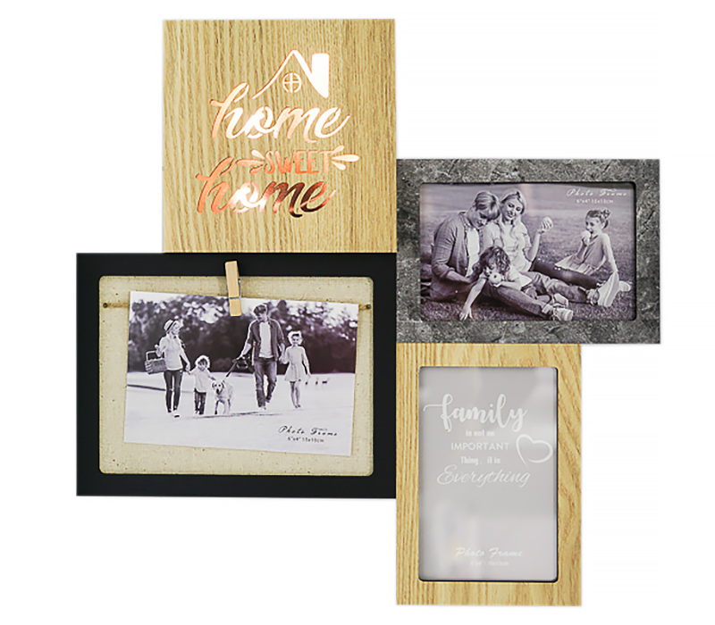 Мультирамка с подсветкой Fotografia на 3 фото 10x15 см "Home sweet home" (FFL-839)