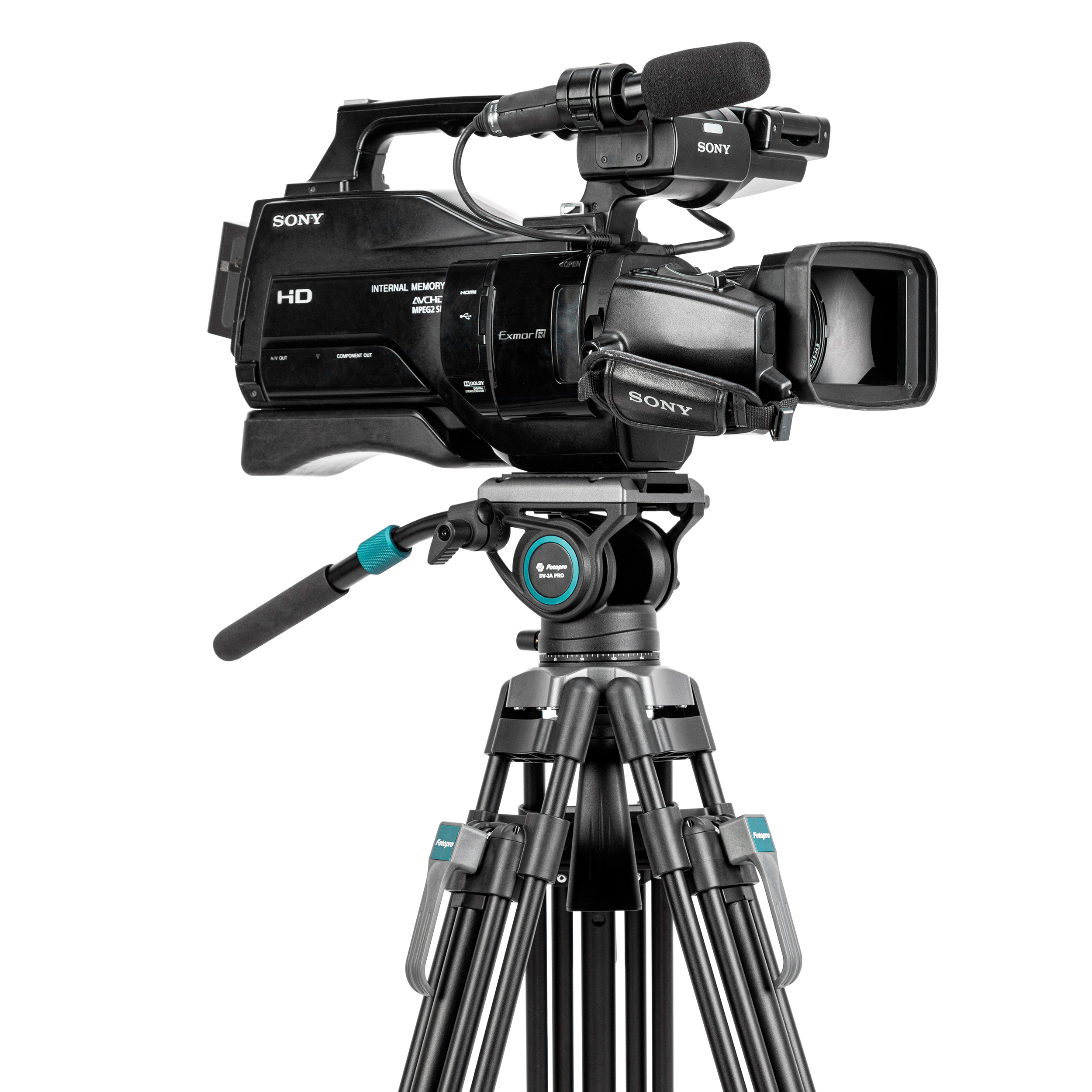 Штатив Fotopro DV-3A Pro с  видеоголовой, до 8 кг