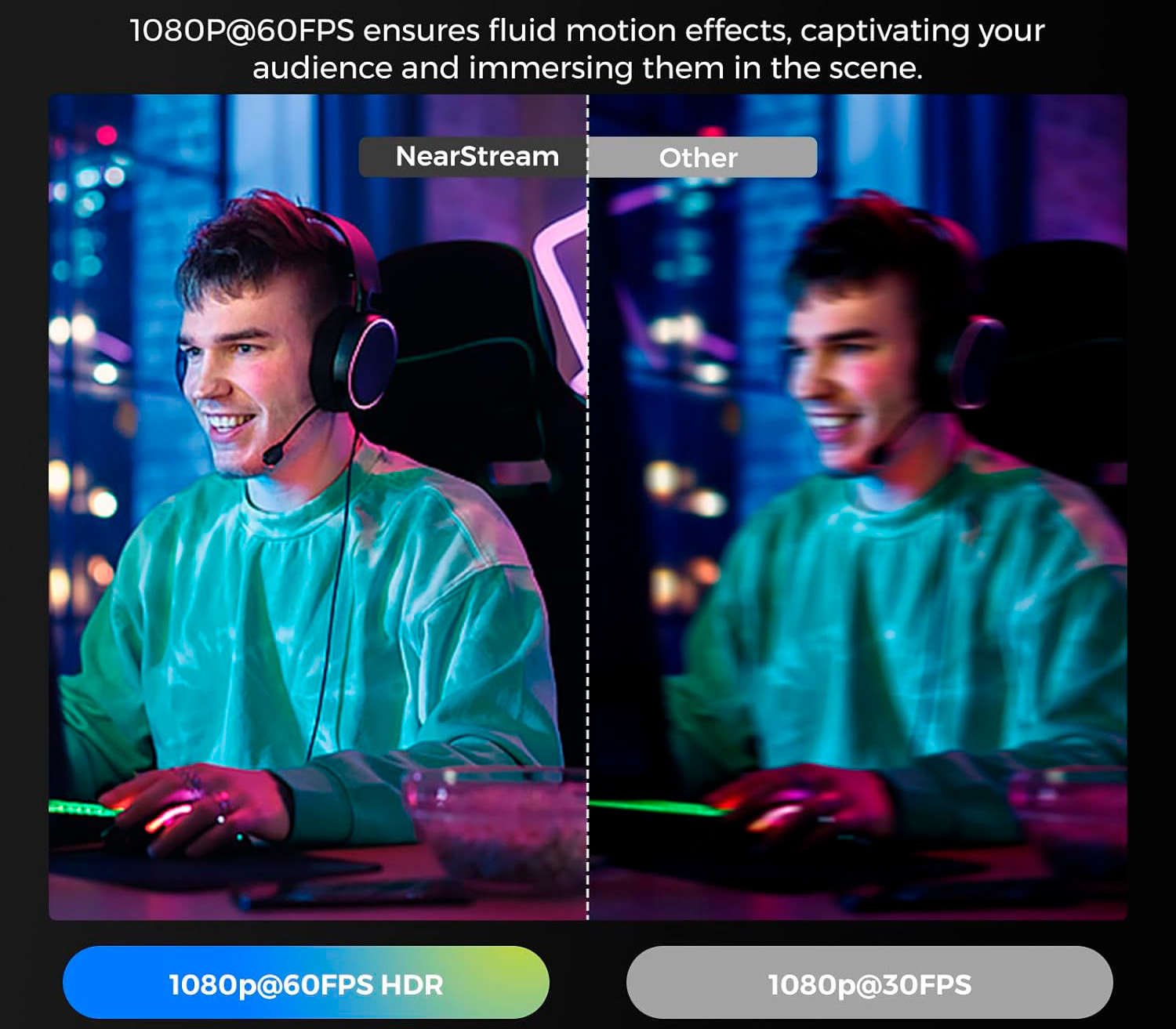 Веб-камера Nearity NearStream V08AF, 4K 30p, AI кадрирование и шумоподавление