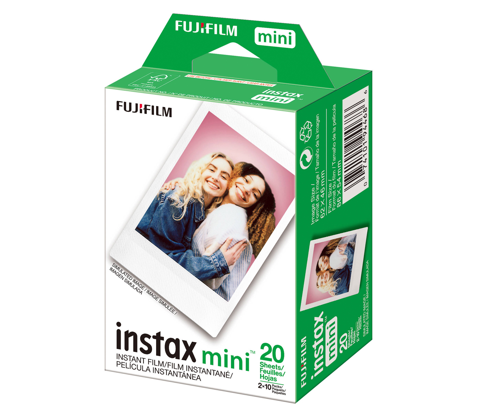 Картридж Fujifilm Instax Mini, 20 снимков