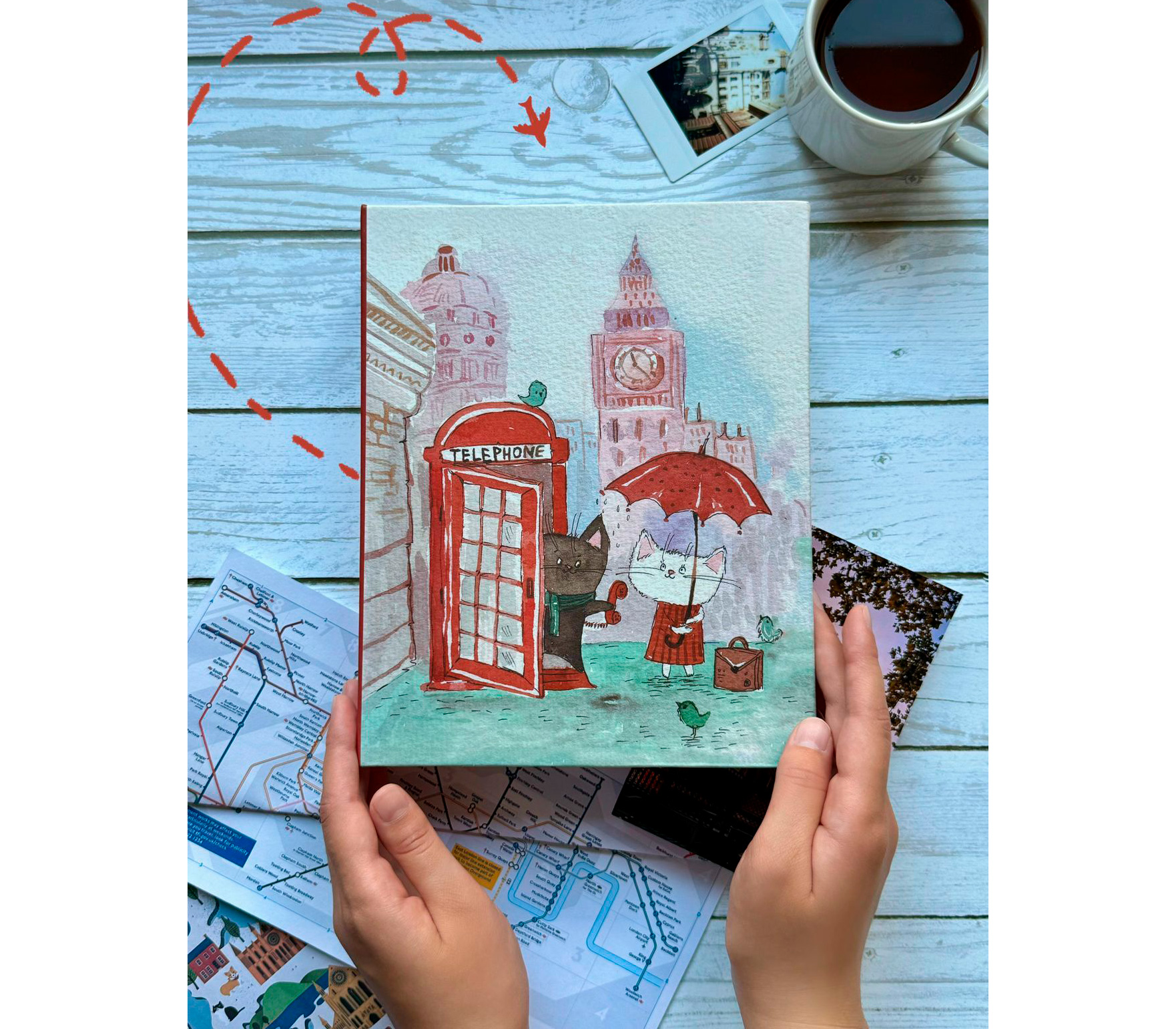 Фотоальбом Полином 10х15 см 200 фото, Приключения хвостиков в Лондоне