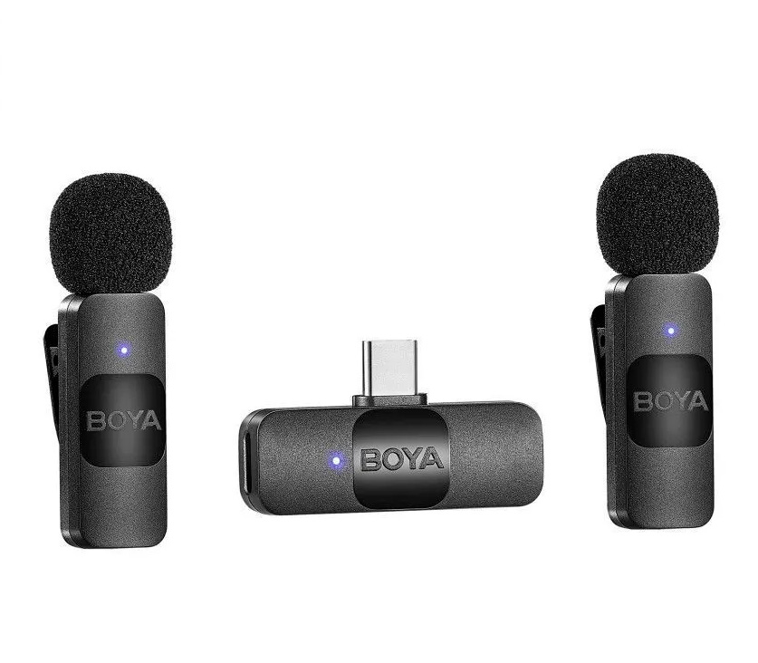 Беспроводная система Boya BY-V20, 2.4 ГГц, TX+TX+RX, USB-C (уцененный)