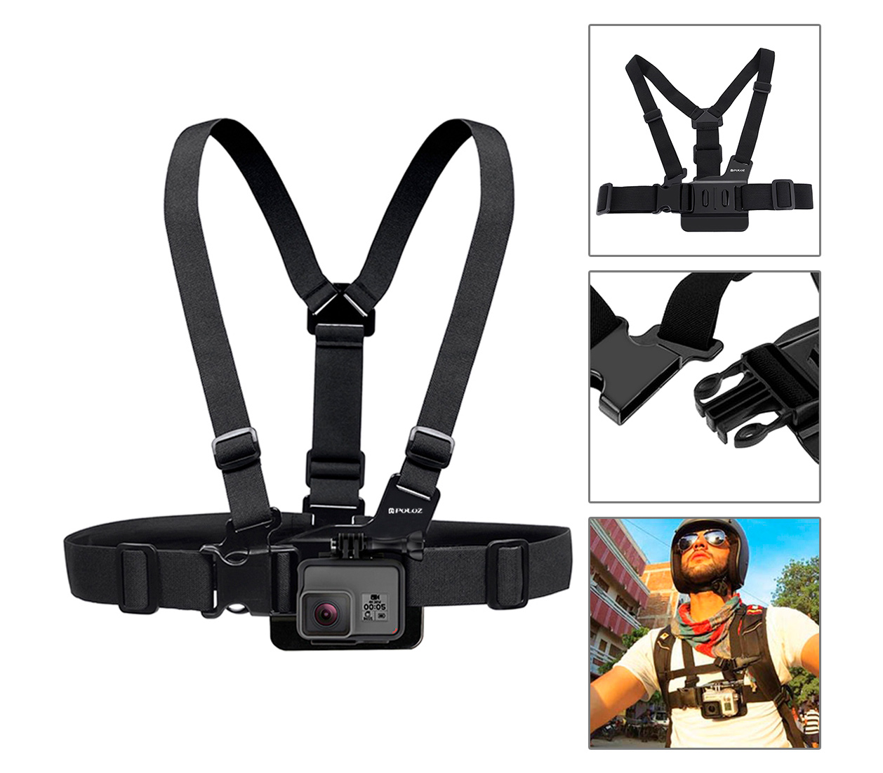 Комплект аксессуаров Puluz PKT16 Accessories Combo Kit 53 в 1 для экшн-камер