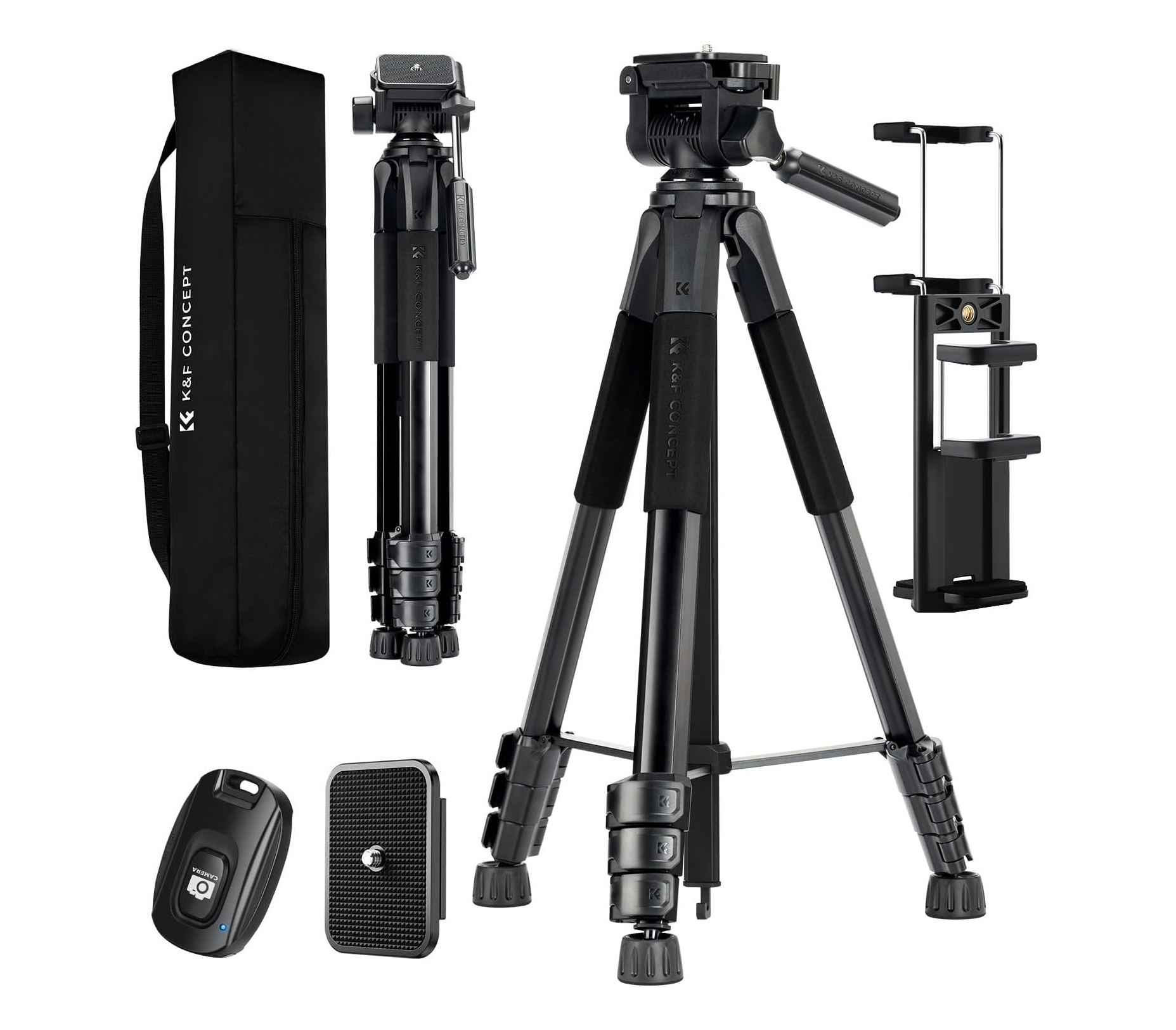 Штатив K&F Concept S254A3 с 2D головой BV01
