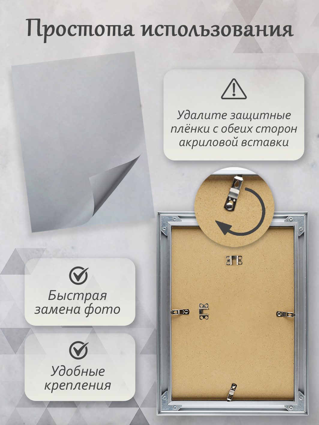 Фоторамка Fotografia 30х40 см, алюминий, серебристая (FFAL-9008)