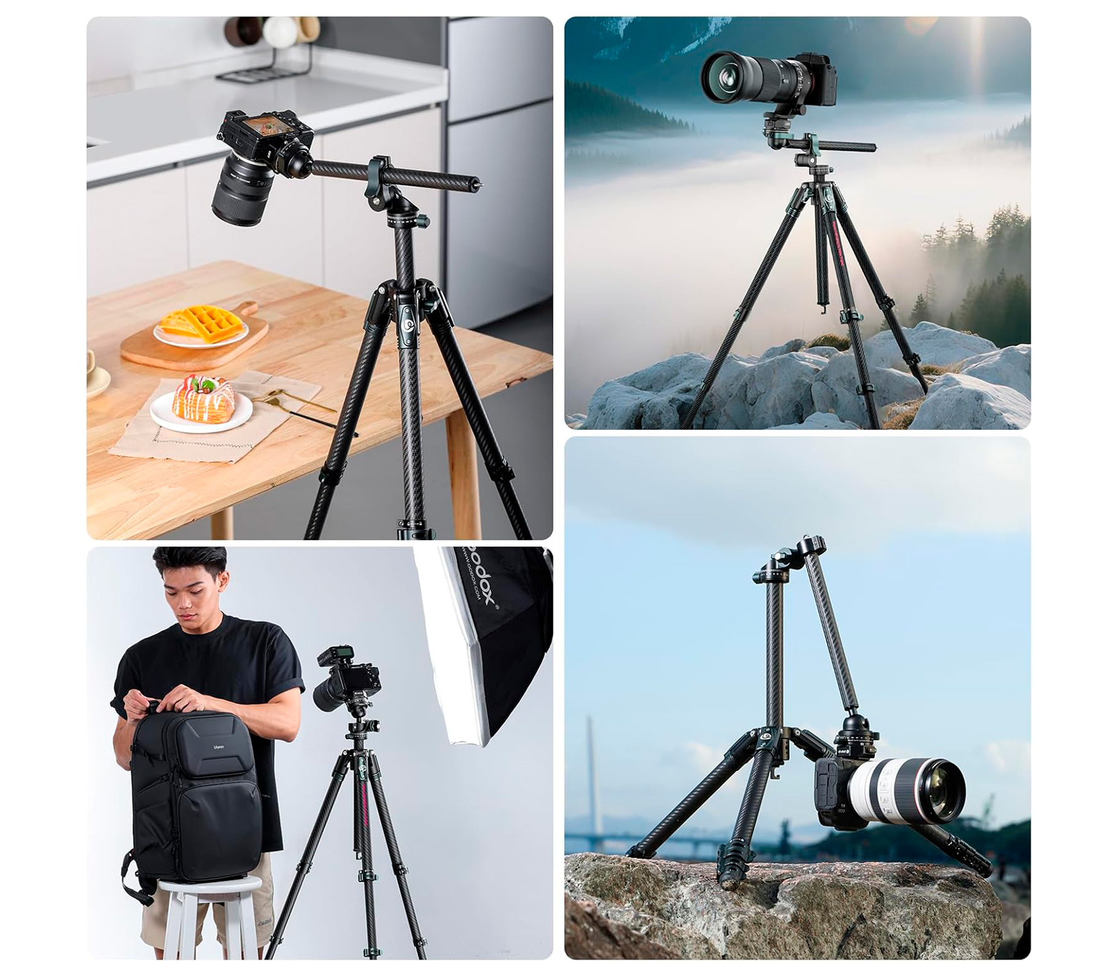 Штатив Ulanzi JJ05 Overhead Travel Tripod (уцененный)