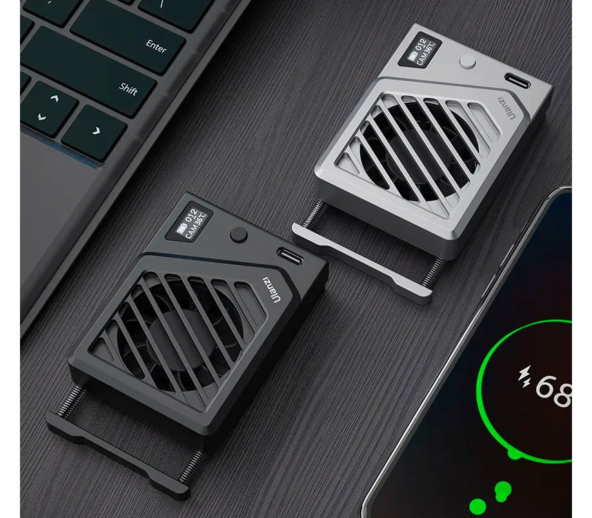 Вентилятор для камеры Ulanzi CA25-S Cooling Fan, для Sony / Canon / Fujifilm / Nikon, серебристый