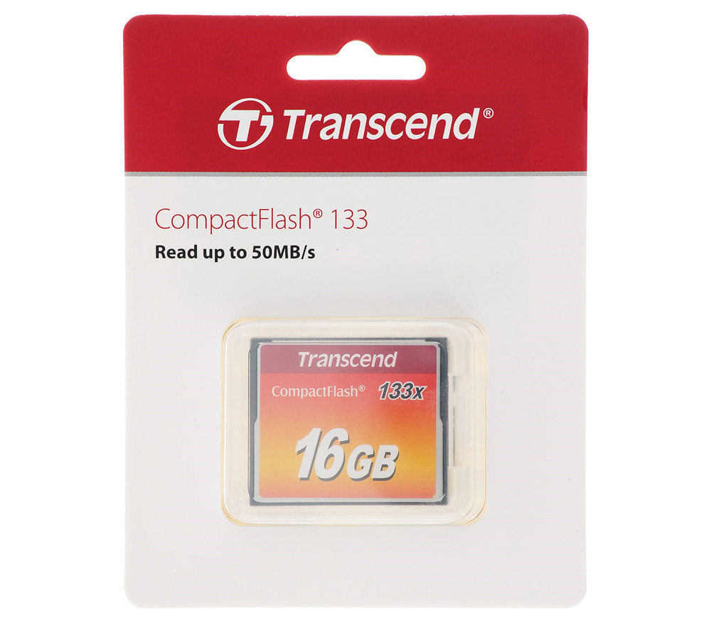 Карта памяти Transcend CompactFlash 16GB 133x Ultra Speed (TS16GCF133)