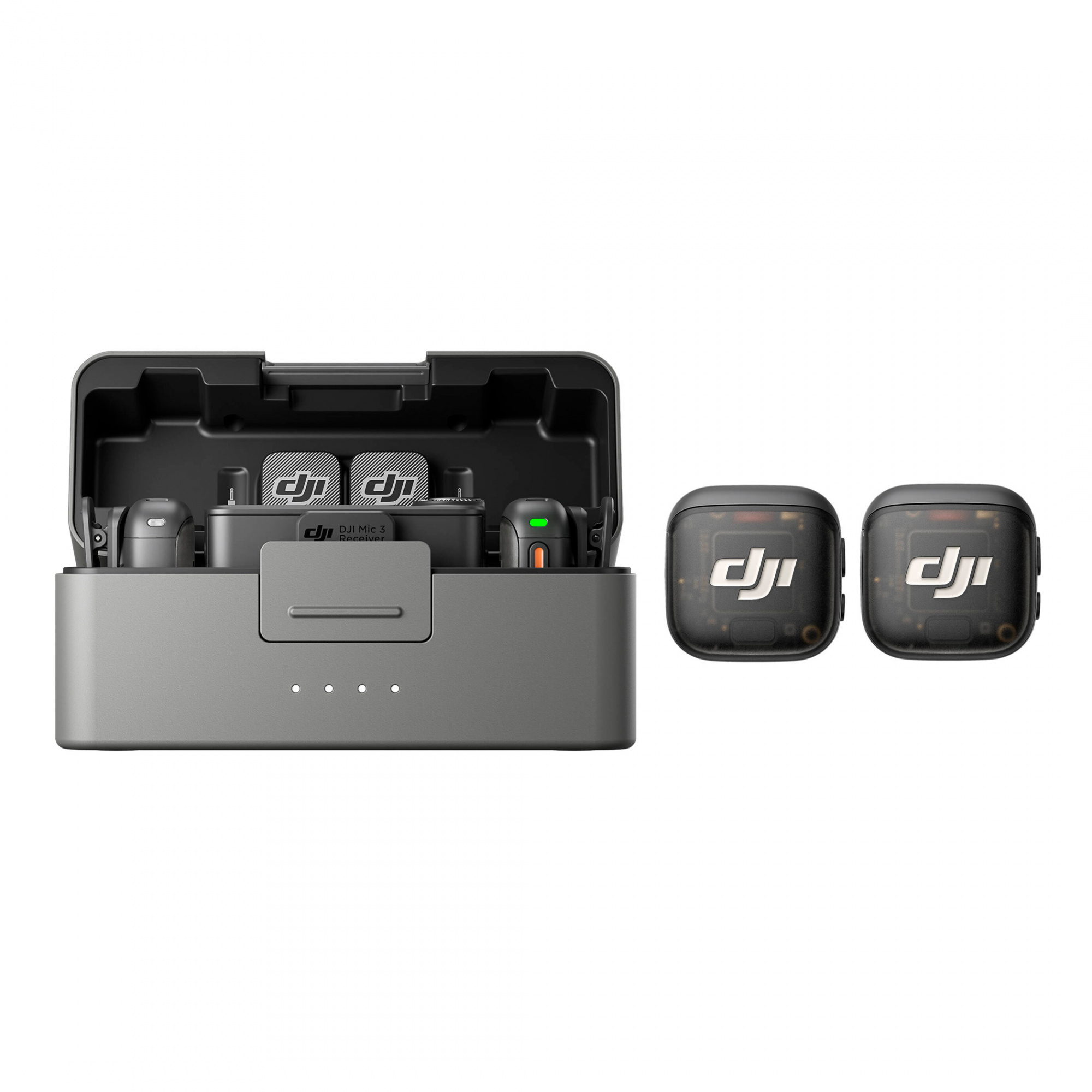 Беспроводная система DJI Mic 3, 2 микрофона + 1 приемник, 3.5 мм + USB-C