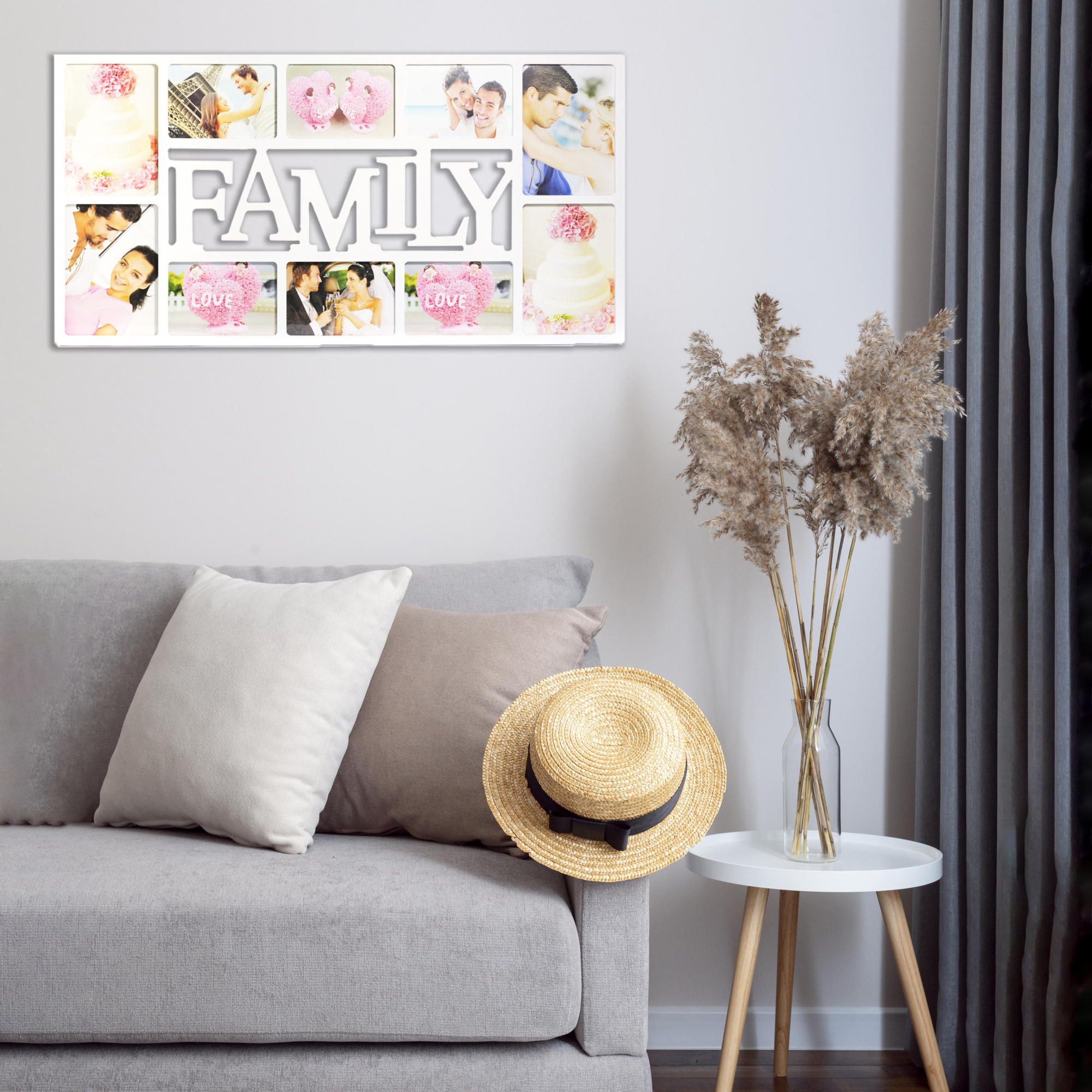 Мультирамка Fotografia на 10 фото (FFC-1016) белая