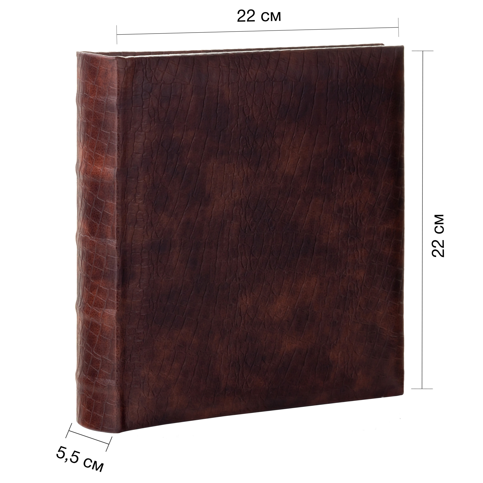 Фотоальбом Fotografia 10x15 см 200 фото, «Классика» эко-кожа, коричневый, FA-EBBM200-858