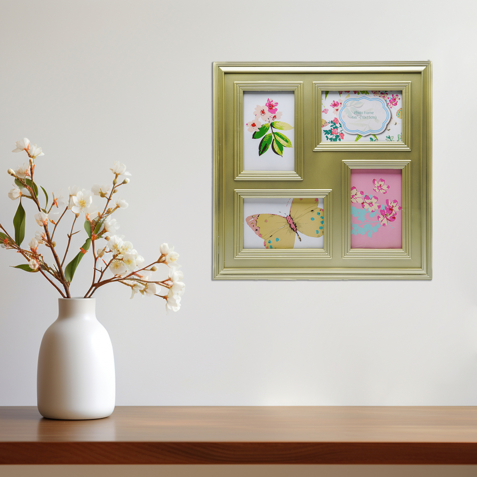 Мультирамка Fotografia на 4 фото 10х15 см (FFC-2054) золотая